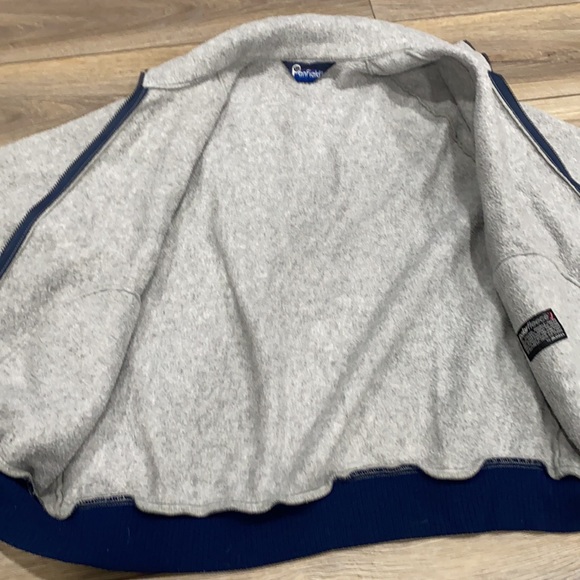 PENFIELD Vintage Men’s Jacket Gray & Navy Fleece Zippered XL - Picture 7 of 12